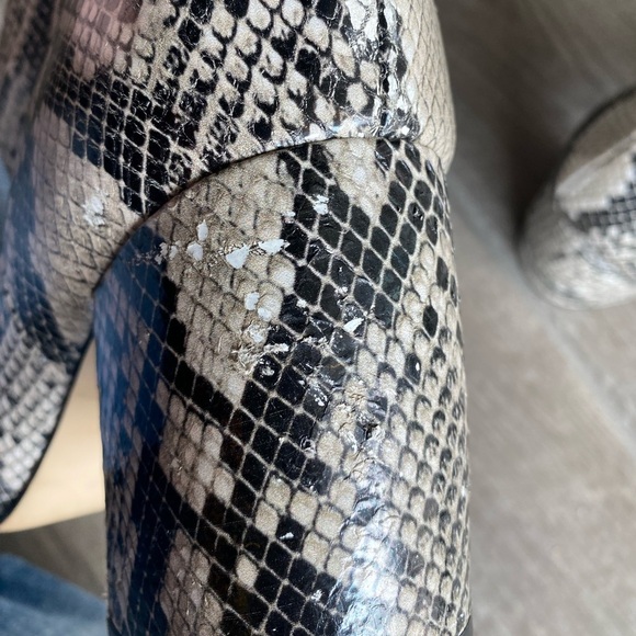 Marc Fisher Faux Snakeskin Ankle Boots - Picture 6 of 7